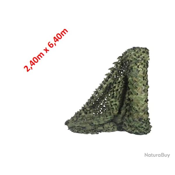 Filet de camouflage Jungle vert 2.40m x 6.40m - Livraison gratuite (1)