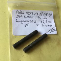 VENDU PAR LE-CUIRASSIER PAIRE AXES S/GARDE FUSIL SEMI AUTOMATIQUE LUGER CALIBRE 12/76 ANCIEN MOD&Egrave;LE