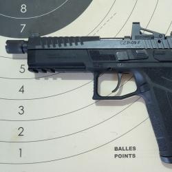 cz p-09 F nocturne filet&eacute;e 1/2x28 + red dot sheild rms