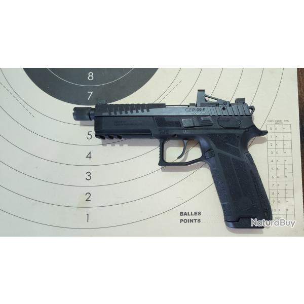 cz p-09 F nocturne filet�e 1/2x28 + red dot sheild rms