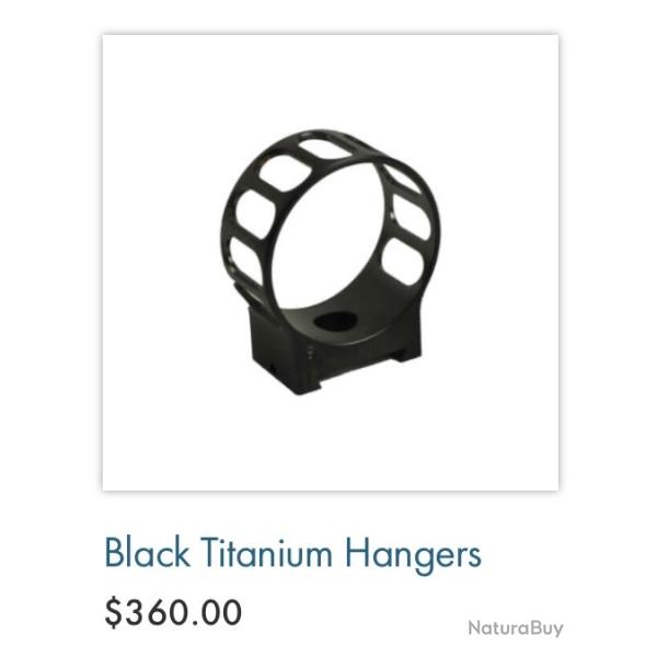 Bague titane Black K80