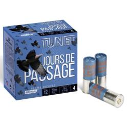 Cartouches Tunet  Jours de passage Cal. 12/70 - 7 Nickel&eacute; / Par 1