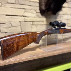 Carabine express Pierre Artisan Amboise II calibre 30 R Blaser + Point rouge Aimpoint H34S 2 Moa