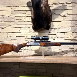Carabine express Pierre Artisan Amboise II calibre 30 R Blaser + Point rouge Aimpoint H34S 2 Moa