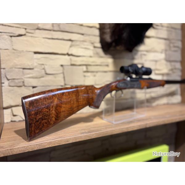 Carabine express Pierre Artisan Amboise II calibre 30 R Blaser + Point rouge Aimpoint H34S 2 Moa