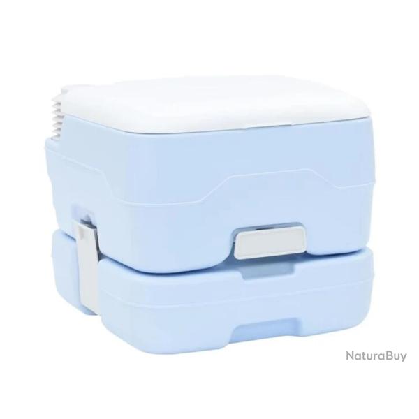 Toilette camping poly�thyl�ne bleu clair 41,5x36,5x30 cm portable robuste