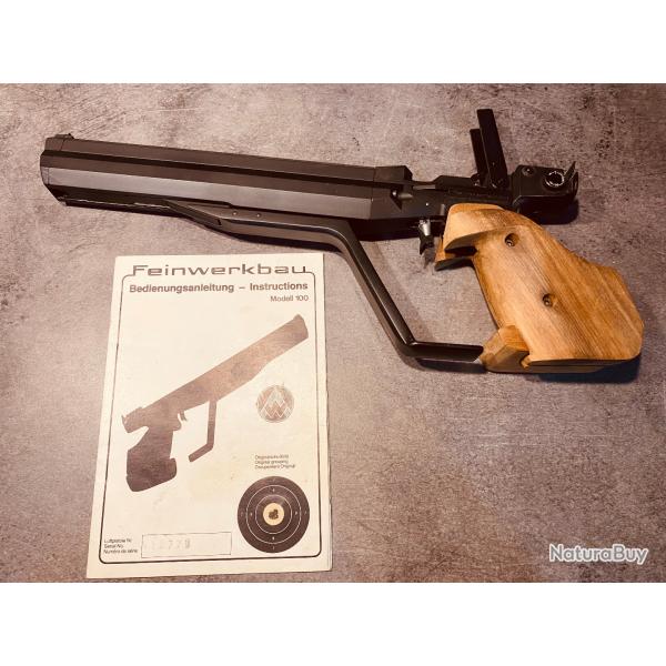 PISTOLET FEINWERKBAU model 100 CAL 4.5 DROITIER