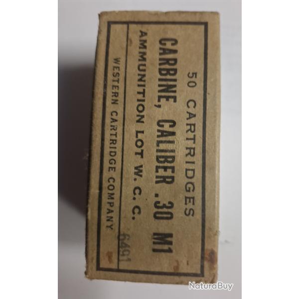 vends boite vide carton epoque wwf calibre 30 USM1 POUR COLECTIONNEUR