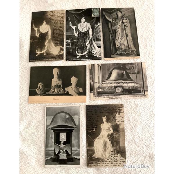 Lot de 7 cartes postales anciennes  Napol�on 1 er empire 1900/1920
