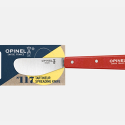 Opinel N&deg;117 Tartineur Rouge - Lame Spatule Inox 6,5 cm - Manche Charme