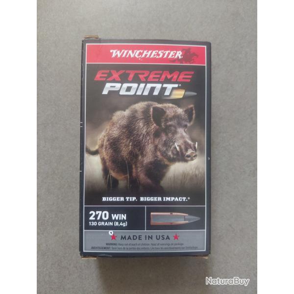 Munition- Extreme point - cal - 270 WIN- 130 grains