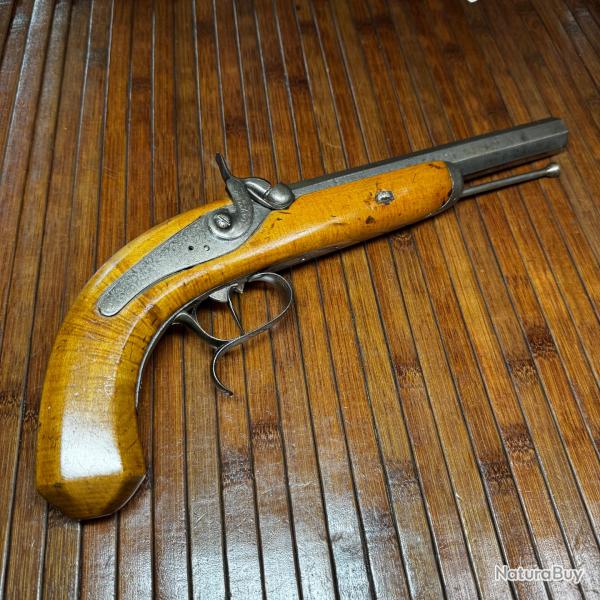 GRAND ET FORT  PISTOLET DE COMBAT A PERCUSSION
