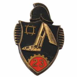 Insigne 23e Bataillon du G&eacute;nie - 23e BG - Drago - G.1869 - Arm&eacute;e fran&ccedil;aise
