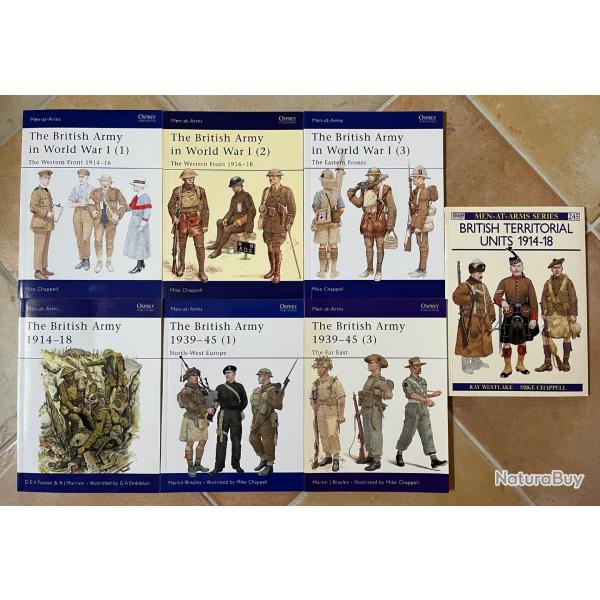 LOT X 7 Men at arms Osprey