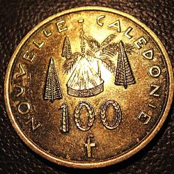 Nouvelle Cal&eacute;donie piece de 100 francs 2007 sup bronze d'alu