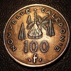 Nouvelle Cal&eacute;donie piece de 100 francs 1992 sup bronze d'alu