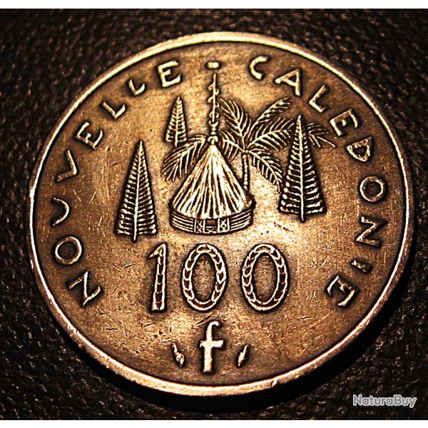 Nouvelle Cal�donie piece de 100 francs 1992 sup bronze d'alu