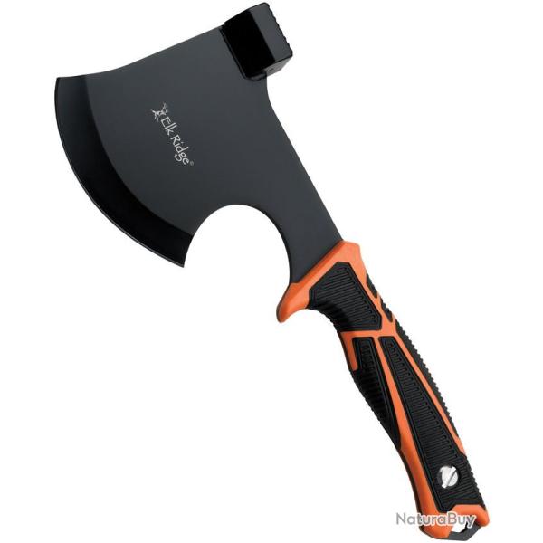 Hache Elk Ridge Trek Marteau Acier 3Cr13 Manche ABS Caoutchoute Noir Orange ERTKAXE001