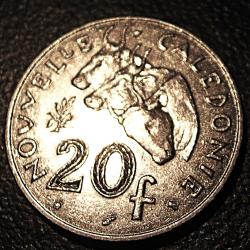 Nouvelle Cal&eacute;donie piece de 20 francs  nickel  2000 ttb