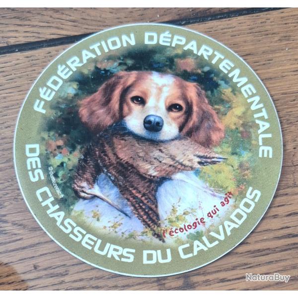 Autocollant chasse vintage , �pagneul breton , B�casses,  becassiers