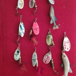 LOT 10 CUILLERS TOURNANTES DE P&Ecirc;CHE 1 ELBA 9 CAPERLAN