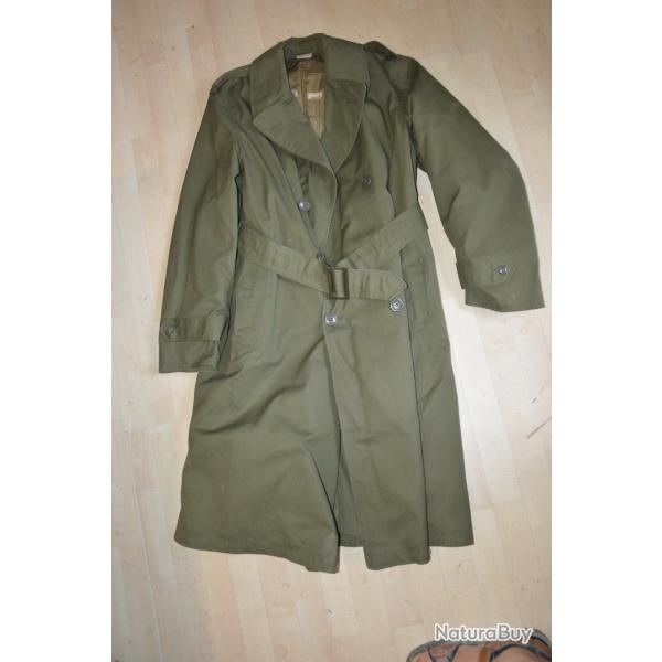 MANTEAU OFFICIER AMERICAIN-GUERRE COREE-VIETNAM-IMPERMEABLE-US OVERCOAT POST WW 2�