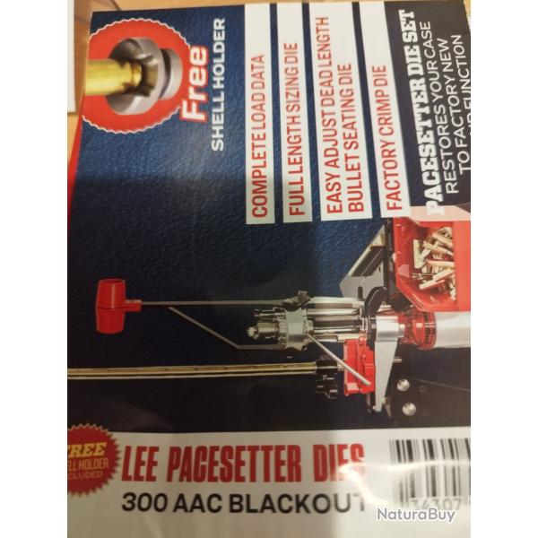 Jeu outil rechargement 300 AAC BLACKOUT de marque LEE