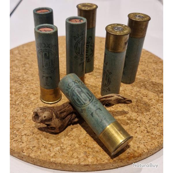 Lot de 6 magnifique Cartouches papier calibre 24 N�7 de collection MGM