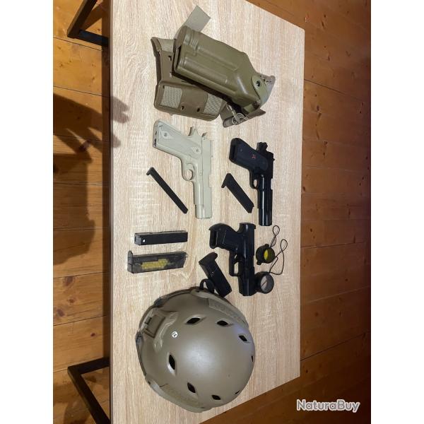 Lot Airsoft �quipement + r�pliques