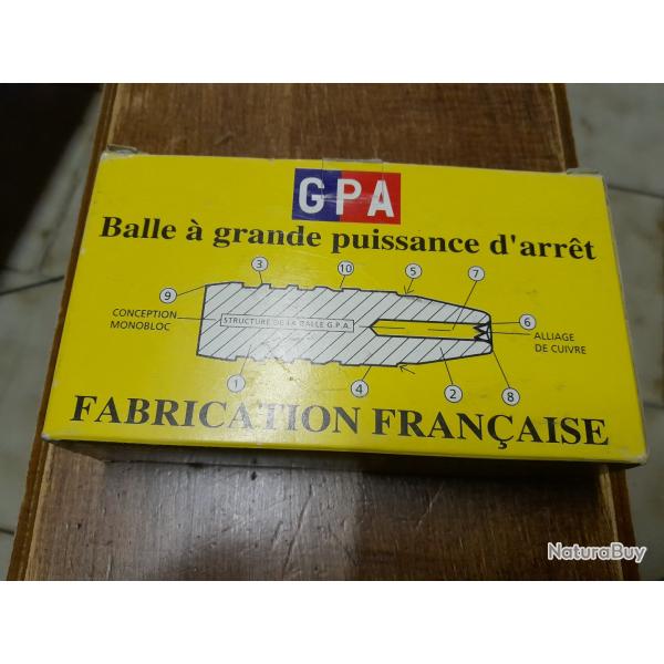 vend 1 boite de 20 munitions Sologne Hornady de 6,48 grammes ou 100 grains de calibre 6,5 X 57