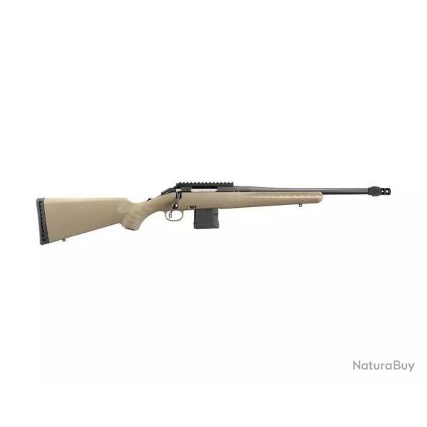 Carabine Ruger American Ranch Rifle 300BLK 10Coups 46cm FDE 5/8-24 + Fein de bouche ASE En pack