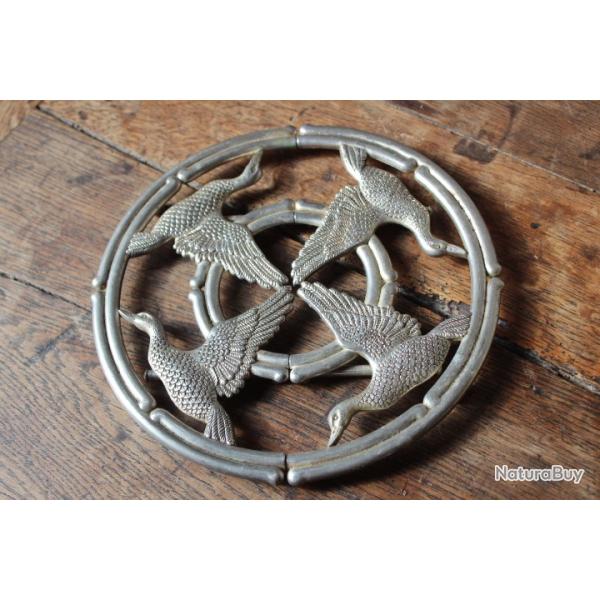 Dessous de plat m�tal  t�lescopique motif canards