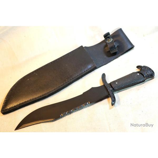 Couteau au pommeau � l'aigle factice sans doute DENIX ou autre - ref EBR24NOI001