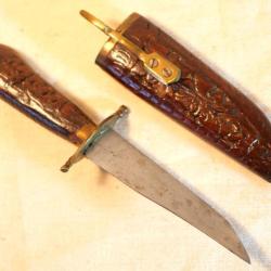 Petit Couteau indien avec fourreau bois - ref EBR24IND002