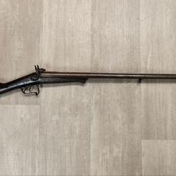 Fusil &agrave; broche li&eacute;geois - Cal 16 - Canons 75cm - 1865-1875 / 1� sans prix de r&eacute;serve