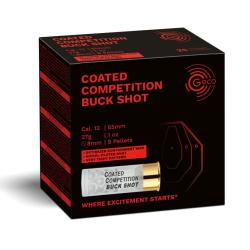 CARTOUCHES GECO COATED COMPETITION BUCK SHOT CAL 12/70 30G