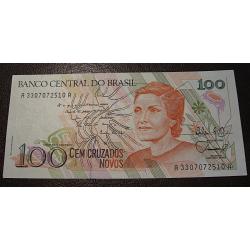Bresil , 1989  billet de 100 cruzados superbe