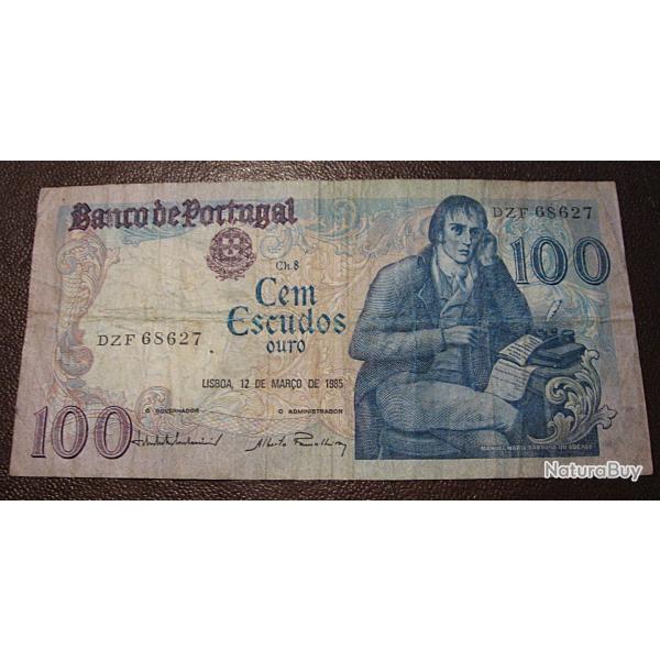 Portugal , 1985  billet de 100 escudos tb+