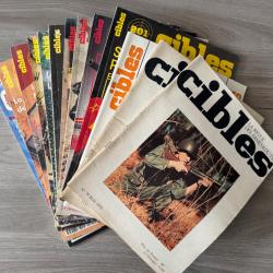 Revue CIBLES La revue des armes & du tirLot de 12 revues + 1 HS et 1 num&eacute;ro special