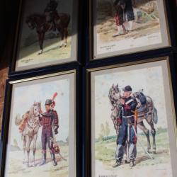 Lot quatre peintures Arm&eacute;e 19&egrave;me  Andr&eacute; MARCY
