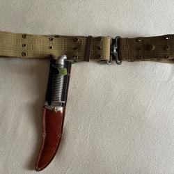 Superbe rare ensemble Western Boulder Black Beauty Col USA F39 1960's custom WW2 US
