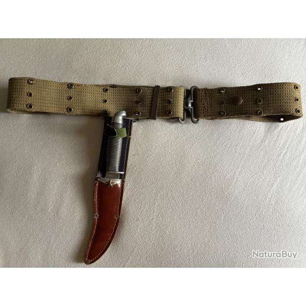 Superbe rare ensemble Western Boulder Black Beauty Col USA F39 1960's custom WW2 US
