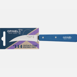 Opinel N&deg;114 Couteau &agrave; L&eacute;gumes Bleu - Lame Inox 7 cm - Manche Charme