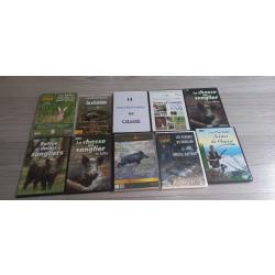 Vend lot 10 dvd de chasse