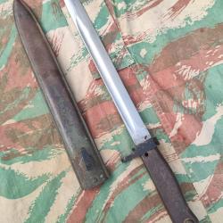 Ba&iuml;onnette allemande fusil Mauser 98 ersatz EB? Fourreau Siemens feldgrau ww1 wk1 premi&egrave;re guerre
