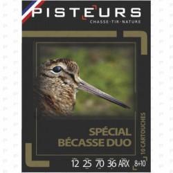 CARTOUCHES PISTEURS SPECIAL BECASSE DUO 36 GRS ARX CAL 12/70 N&deg;8 10