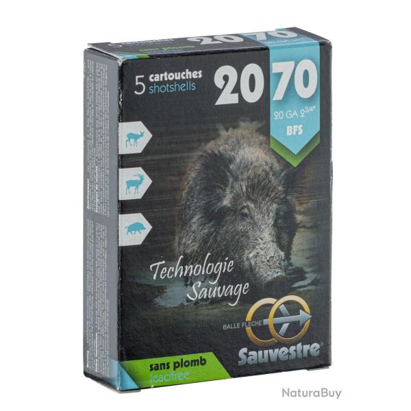 Cartouches Sauvestre � balle grand gibier BFS sans plomb - Cal. 20/70 SAUVESTRE BFS S/PLOMB C.20/70 