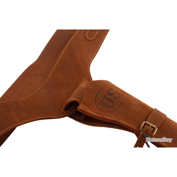 Ceinturon Union state - 110 cm - Marquage US + holster Ceinturon Union state - 110 cm - Marquage US