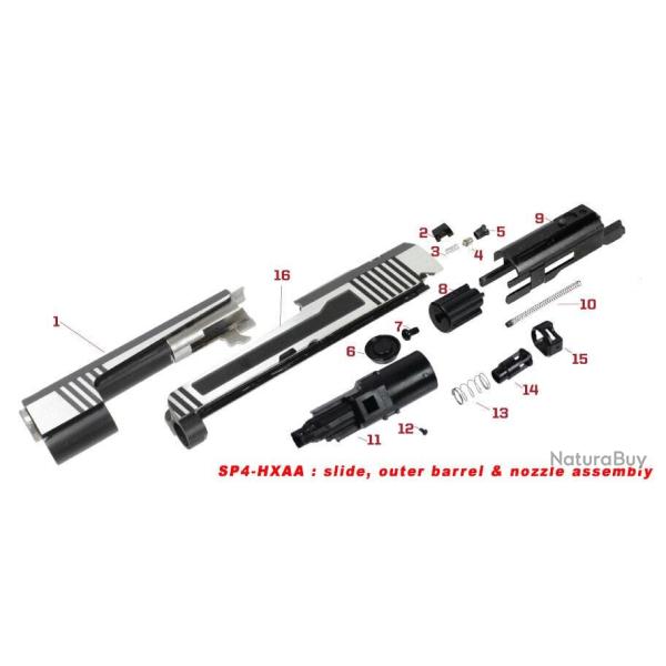 Pi�ces origine culasse, canon, pompe et cage s�rie HX CACHE ARRIERE CULASSE N�2