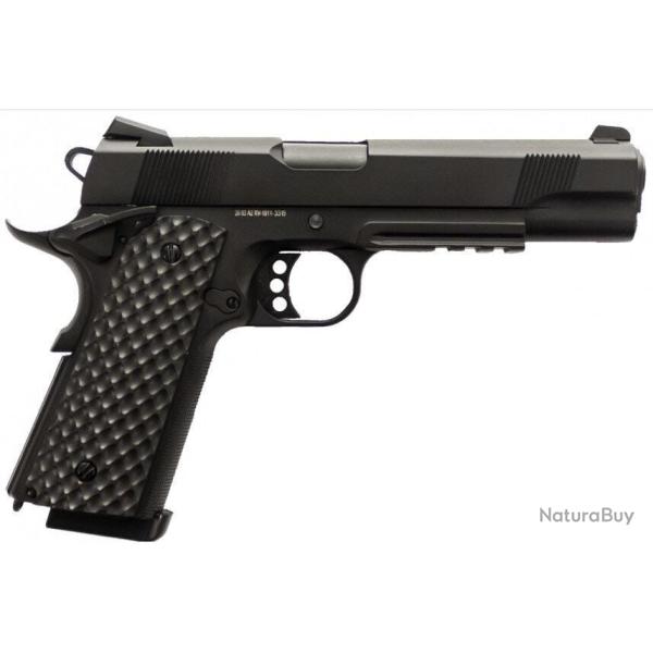 R�plique GBB 1911 MEU Rail Raven full metal gaz noir 1,0J